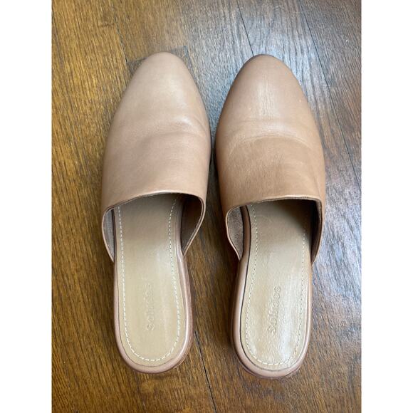 Soludos Venetian Mules in Tan Leather Size 7.5 - Picture 2 of 9